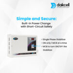 daikcell 3 KVA 90V-300V Mainline Heavy Duty Voltage Stabilizer for Home 2400W - Single Phase