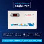 4 KVA 150V-280V Digital Voltage Stabilizer for AC - All Inverter and Non-Inverter - Upto 1.5,Ton AC  - 3200W