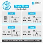 daikcell 15 KVA COPPER 170V-350V Mainline Heavy Duty Voltage Stabilizer For Home 12000W for Single Phase - DSR038