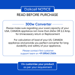 daikcell 500 watt 220v to 110v digital stepdown transformer voltage converter for US appliances in India - 5 Year Replacement Warranty - DSR034 - Silver