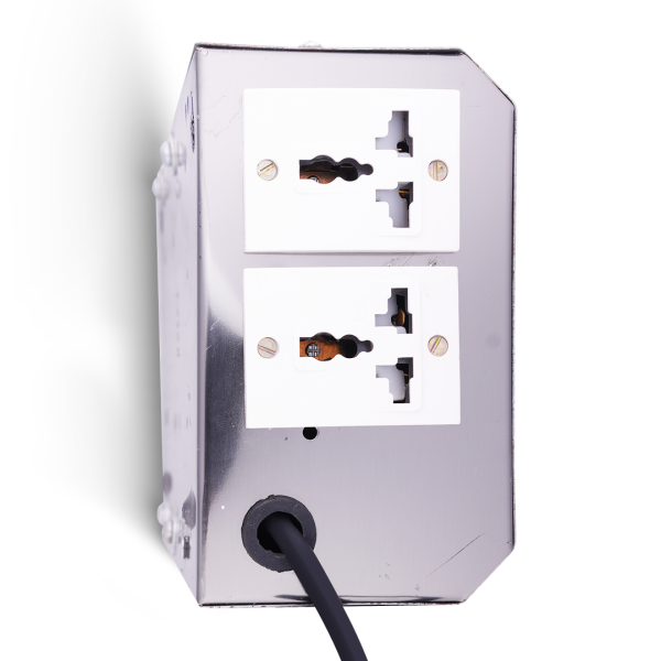 daikcell 500 watt 220v to 110v digital stepdown transformer voltage converter for US appliances in India - 5 Year Replacement Warranty - DSR034 - Silver