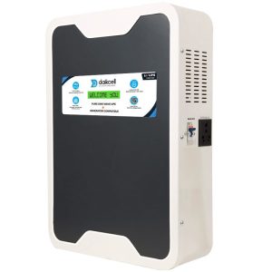 Li+UPS 1280 | Solar+Electricity Charging Pure Sinewave 1100 VA/12V with 1280 Wh inbuilt Lithium-ion Battery with Upto 13.6 Year Life | Wall-Mountable with 5 Year Replacement Warranty - Li1280