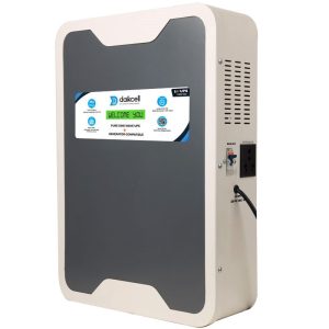 Li+UPS 1280 | Solar+Electricity Charging Pure Sinewave 1100 VA/12V with 1280 Wh inbuilt Lithium-ion Battery with Upto 13.6 Year Life | Wall-Mountable with 5 Year Replacement Warranty - Li1280