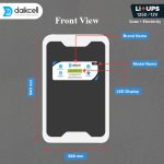 daikcell 3 in 1 inbuilt Lithium-ion Inverter Battery for Home | Solar+Electricity Charging | Pure Sinewave 1100VA/12V | 1280Wh with 15 Year Life | Wall-Mountable | 5 Year Replacement Warranty - 1KVA