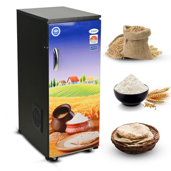 daikcell Fully Automatic Domestic Flour Mill Machine - 2HP Copper Motor Atta Chakki, 14-16 Kg/Hr Capacity, Stainless Steel Hopper, Low Voltage (170V) Multi-Grain Grinding - 5 Year Motor Replacement Warranty