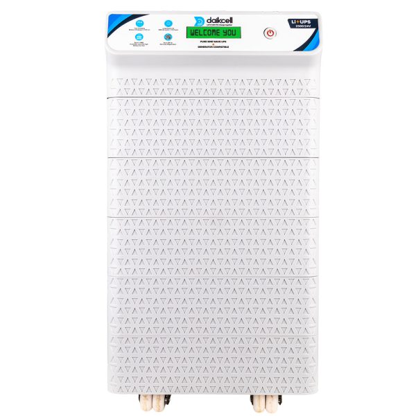 daikcell 2 in 1 inbuilt Lithium-ion Inverter Battery  | Pure Sinewave 2500 VA/24V | 2560 Wh with Upto 15 Year Life | 5 Year Replacement Warranty - 2.5KVA ( Runs Even 1 HP Motor )