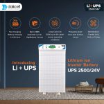 daikcell 2 in 1 inbuilt Lithium-ion Inverter Battery  | Pure Sinewave 2500 VA/24V | 2560 Wh with Upto 15 Year Life | 5 Year Replacement Warranty - 2.5KVA ( Runs Even 1 HP Motor )