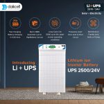 3 in 1 inbuilt Lithium-ion Inverter Battery for Home | Solar+Electricity Charging |  Pure Sinewave 2500 VA/24V | 2560 Wh with 15 Year Life | 5 Year Replacement Warranty - 2.5KVA ( Runs 1 HP Motor )