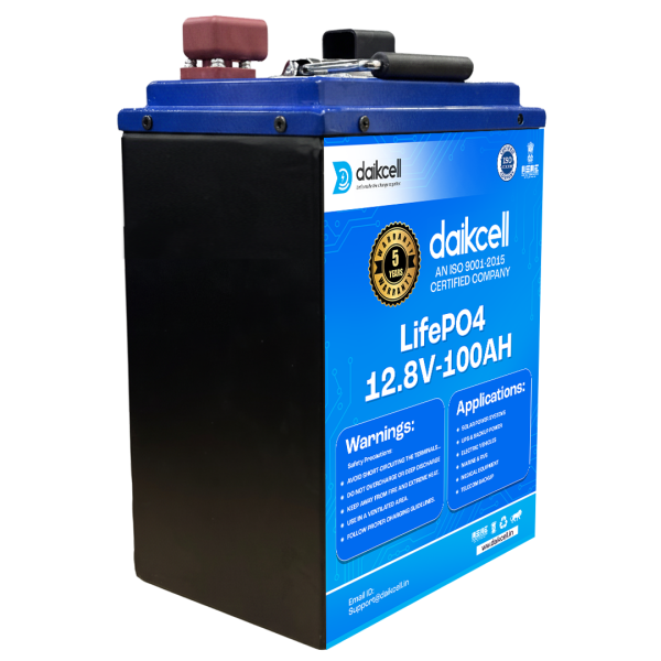daikcell Chargon 12V Lithium ion Inverter Battery for Home | Solar Compatible | 1280 Wh with 15 Year Life | More Backup Than 160Ah+ Acid Battery | Works with Any Normal Inverter | 1+4 Years Warranty