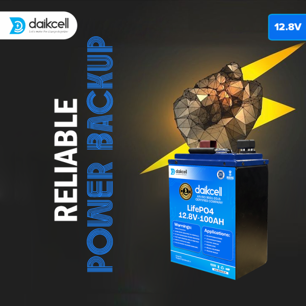 daikcell Chargon 12V Lithium ion Inverter Battery for Home | Solar Compatible | 1280 Wh with 15 Year Life | More Backup Than 160Ah+ Acid Battery | Works with Any Normal Inverter | 1+4 Years Warranty