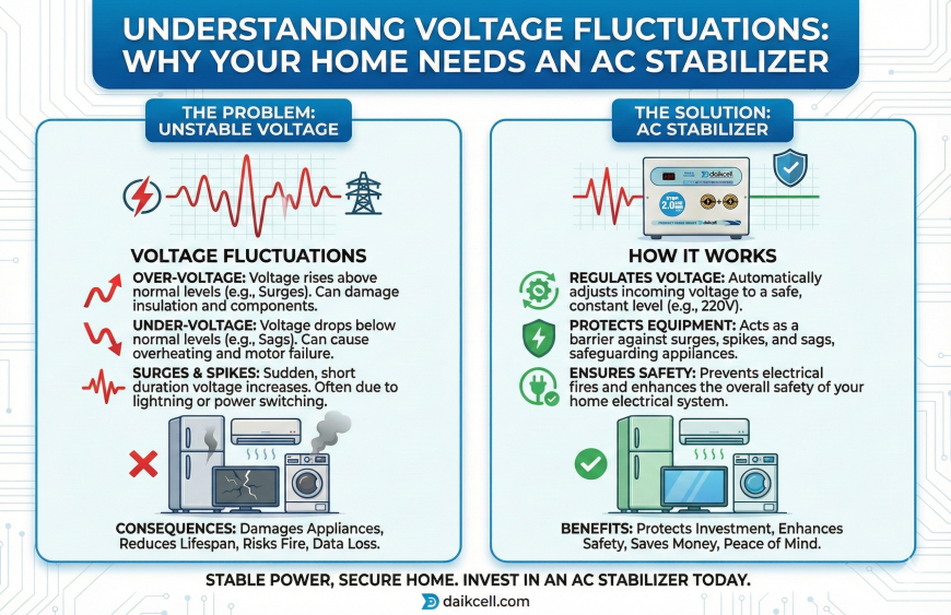 Understanding Voltage Fluctuations Why Your Home Needs an AC Stabilizer
