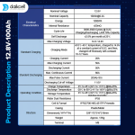 daikcell Chargon 12.8V Lithium ion Inverter Battery for Home | Solar Compatible | 1280 Wh with 15 Year Life | More Backup Than 180Ah+ Acid Battery | Works with Any Normal Inverter | 1+4 Years Warranty