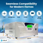 2000VA Pure Sine Wave Double Battery Inverter for Home, Office & Shops | Fast Charging | Automatic Bypass | High Performance | LCD Display | 24X7 MCB Protection | 1+ 4 Years Warranty