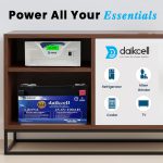 Lithium Inverter & Battery Combo for Home, Shop & Office | 2000VA Pure Sine Wave + 25.6V Lithium ion Universal Battery | More Backup Than 2 x 180Ah+ Lead-Acid Battery | 1+4 Years Warranty