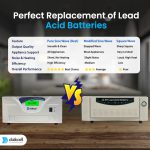 2000VA Pure Sine Wave Double Battery Inverter for Home, Office & Shops | Fast Charging | Automatic Bypass | High Performance | LCD Display | 24X7 MCB Protection | 1+ 4 Years Warranty