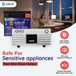 Inverter & Battery Combo for Home, Shop & Office | 1100VA Pure Sine Wave + 12.8V 100AH Lithium ion Universal Battery | More Backup Than 180Ah+ Lead-Acid Battary with 5 Years Warranty