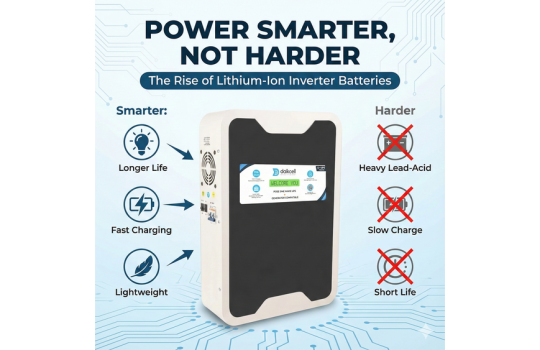 Power Smarter, Not Harder The Rise of Lithium-Ion Inverter Batteries